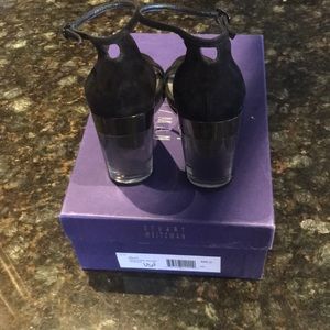 Stuart Weizmann Black/clear heels never worn